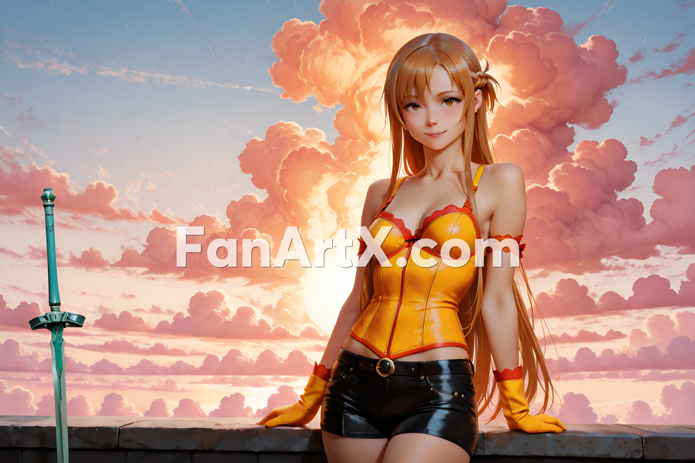 Sao Asuna Yuuki Fanart - Sword Art Online character 1740275